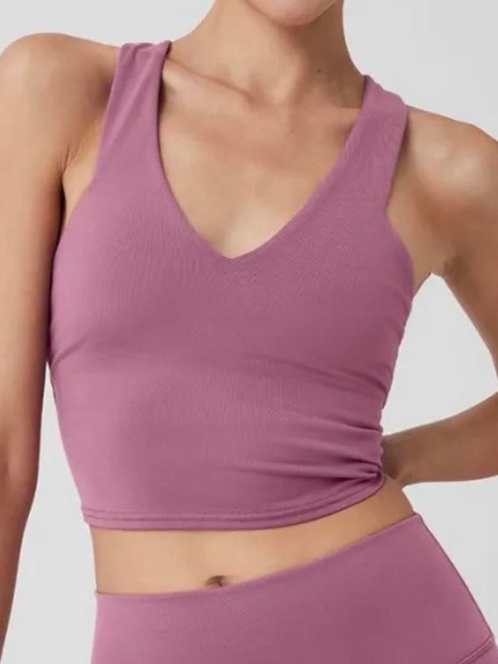 Alo Yoga Matching Workout Set - Mauve/ Plum